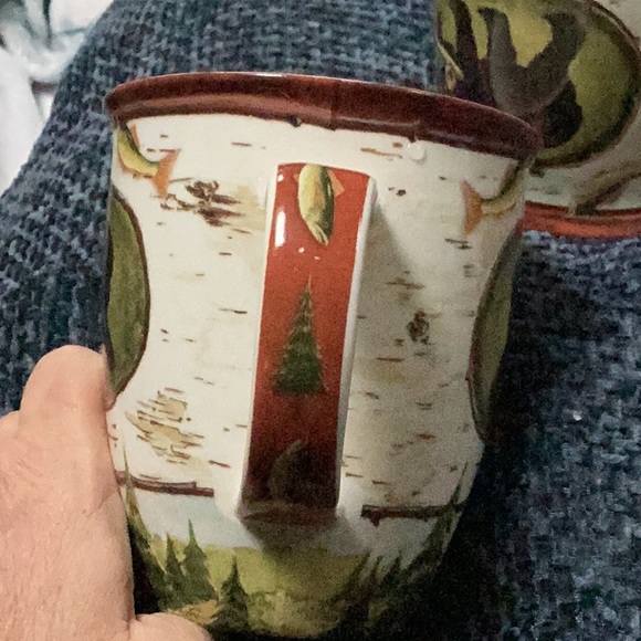 Cape Shore Bear Fish outdoors woods camping lake Ceramic coffee Mugs - Picture 2 of 5